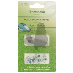 Blister 9 lames tondeuse BOSCH Indego 800 - 1000 - 1300