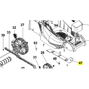 Lame pour tondeuse à gazon BLACK + DECKER BEMW471ES - BEMW471BH