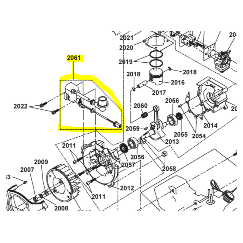 Bobine d'allumage débroussailleuse RYOBI RBC40SB - RBC52FSBO