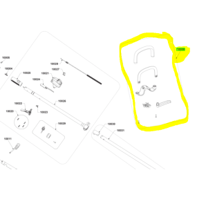 Poignée complète débroussailleuses RYOBI RBC30SESC / RBC430SESD