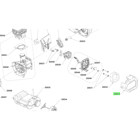 Couvercle de filtre à air débroussailleuses RYOBI RLT254CDSO