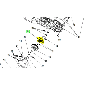 Pompe à huile tronçonneuses RYOBI modèles RY36CSX - 5131042640