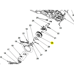Pignon pour tronçonneuses RYOBI modèles RY36CSX