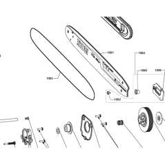 Guide 35cm pour tronçonneuses RYOBI RCS3835T - 5131037105