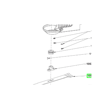 Poulie entraînement de lame tondeuses RYOBI RLM53190SV - RLM53190YV