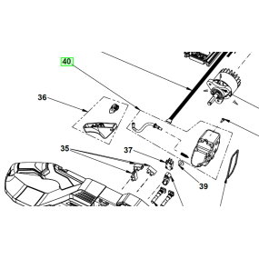 Réservoir d'huile tronçonneuses RYOBI RY36CSX30B / RY36CSX40B