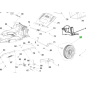 Roue arrière pour tondeuses à gazon RYOBI RLM18E40H - RLM4018 Roue arrière pour tondeuses à gazon RYOBI RLM18E40H - RLM4018
