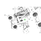 Support de lame pour tondeuse à gazon RYOBI OLM1833B / RLM18X33B50 Support de lame pour tondeuse à gazon RYOBI OLM1833B / RLM18X33B50