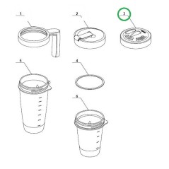 Couvercle saupoudreur 506474 pour Blender MAGIMIX BLENDCUP