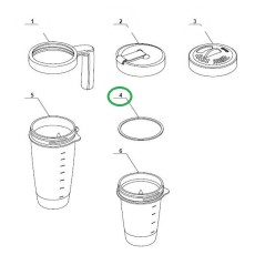 Joint étanchéité couvercle pour les appareils BLENDCUP MAGIMIX