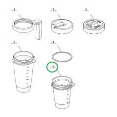 Bol de capacité 400ml pour BLENDCUP MAGIMIX