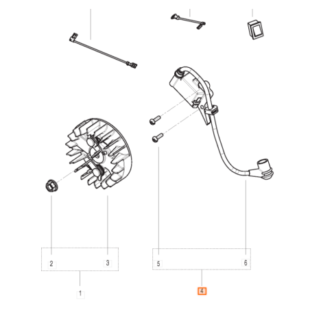 Bobine d'allumage pour tronçonneuse MC CULLOCH CS35S
