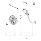 Bobine d'allumage pour tronçonneuse MC CULLOCH CS35S Bobine d'allumage pour tronçonneuse MC CULLOCH CS35S