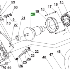 Induit pour scie radiale RYOBI modèles EMS254L - EMS254L-LSG