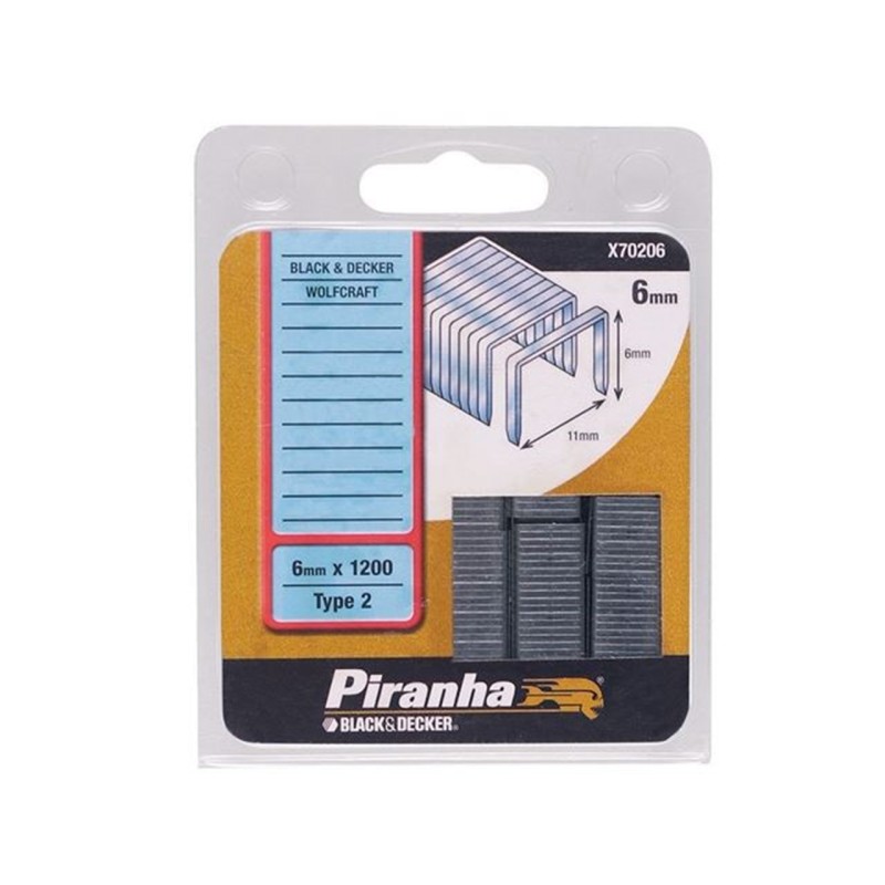 Boite de 1200 agrafes 12mm - Black & Decker DN418 / BD418 Boite de 1200 agrafes 12mm - Black & Decker DN418 / BD418