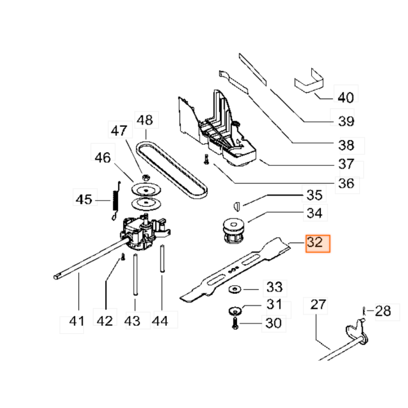 Lame 51cm pour tondeuses MC CULLOCH M51-150WRPX Lame 51cm pour tondeuses MC CULLOCH M51-150WRPX