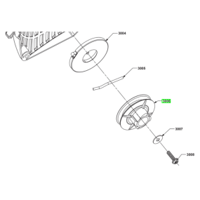 Poulie de lanceur tronçonneuses RYOBI RCS3535C2 - RCS3840T