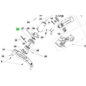 Support de bobine de fil coupe bordure RYOBI OLT1831H - RLT1831H25F