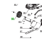 Roue avant tondeuses à gazon RYOBI RLM13E33S - RLM3313LT2925 Roue avant tondeuses à gazon RYOBI RLM13E33S - RLM3313LT2925