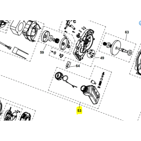 Réservoir d'huile + bouchon tronçonneuses RYOBI RCS1935B - RCS1835B