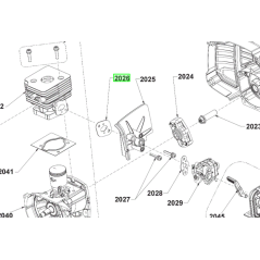 Joint deflecteur / cylindre débroussailleuse RYOBI RBC254SBO