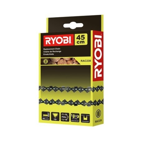 Chaîne RAC230, 45 cm tronçonneuses RYOBI RCS5145B - SAV PEM