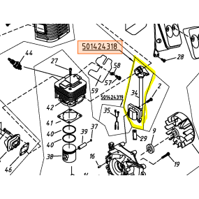 Bobine d'allumage débroussailleuse MC CULLOCH B33P, B33B