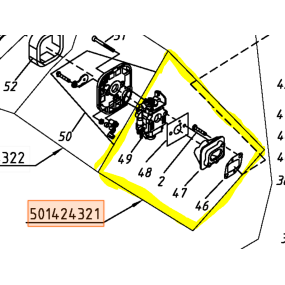 Carburateur débroussailleuse MC CULLOCH B33P, B33B - 501424321