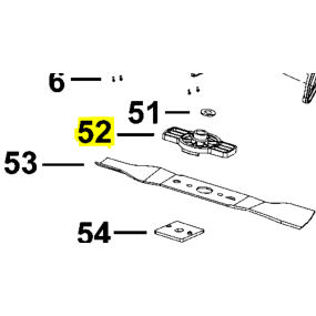 Support de lame tondeuse BLACK & DECKER BCMW3318 - BCMW3336