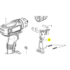 Interrupteur perceuses / visseuses Black & Decker BDCD18 - BDCDC18
