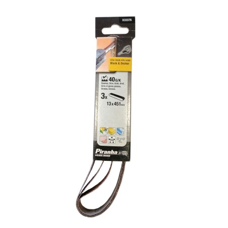Abrasifs grain 40 - 13 mm limes électriques BLACK & DECKER. SAV PEM