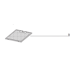 Filtre métallique hotte GLEM GHP940 - GHP972 - GHP941. SAV PEM
