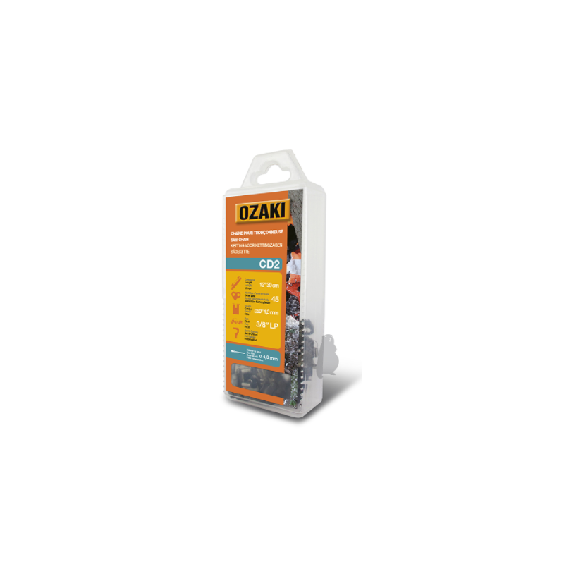 Chaine OZAKI .3/8"LP 1.3mm 30cm HUSQVARNA - MC CULLOCH Chaine OZAKI .3/8"LP 1.3mm 30cm HUSQVARNA - MC CULLOCH