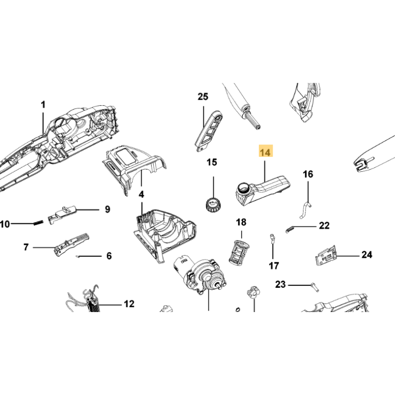 Réservoir d'huile tronçonneuse BLACK + DECKER GKC3630L20 - GKC3630L25 Réservoir d'huile tronçonneuse BLACK + DECKER GKC3630L20 - GKC3630L25