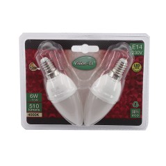 Ampoule LED à vis E14 - 230 VOLT puissance 6W - 510 LUMENS - 4000K