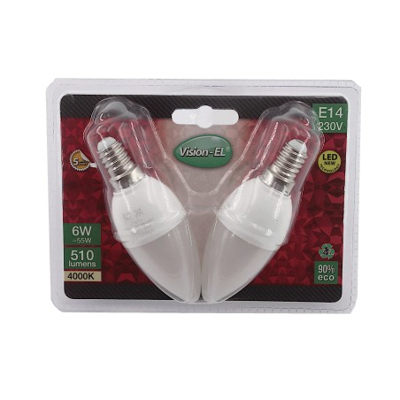 Ampoule LED à vis E14 - 230 VOLT puissance 6W - 510 LUMENS - 4000K