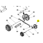 Roue avant N525967 tondeuses BLACK & DECKER BDMOW1400 - BEMW481ES Roue avant N525967 tondeuses BLACK & DECKER BDMOW1400 - BEMW481ES