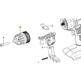 Mandrin pour perceuses Black & Decker BCD700S - BDKH18