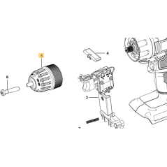 Mandrin pour perceuses Black & Decker BCD700S - BDKH18