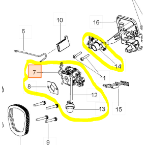 Carburateur pour tronçonneuse MC CULLOCH CS42S