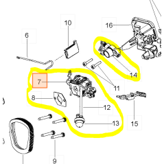 Carburateur pour tronçonneuse MC CULLOCH CS42S