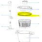 Joint de couvercle pour blender KENWOOD CCC200WH - CCC201WH Joint de couvercle pour blender KENWOOD CCC200WH - CCC201WH