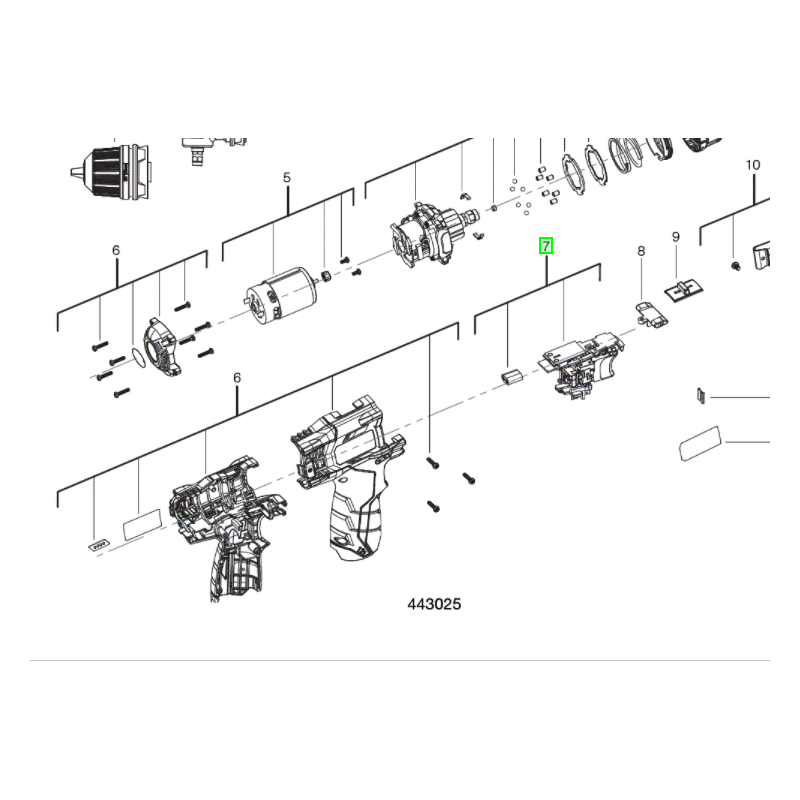 Interrupteur pour perceuses sans fil AEG BBS12C2 Interrupteur pour perceuses sans fil AEG BBS12C2
