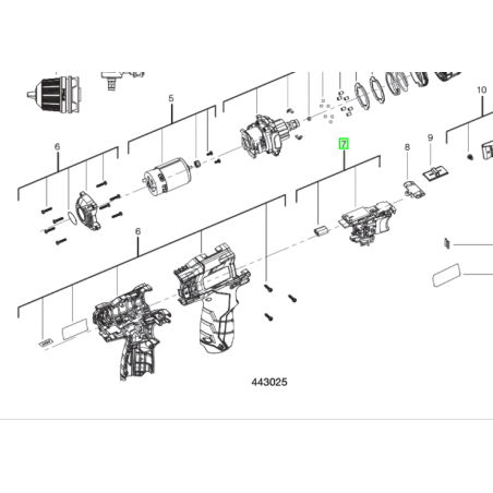 Interrupteur pour perceuses sans fil AEG BBS12C2