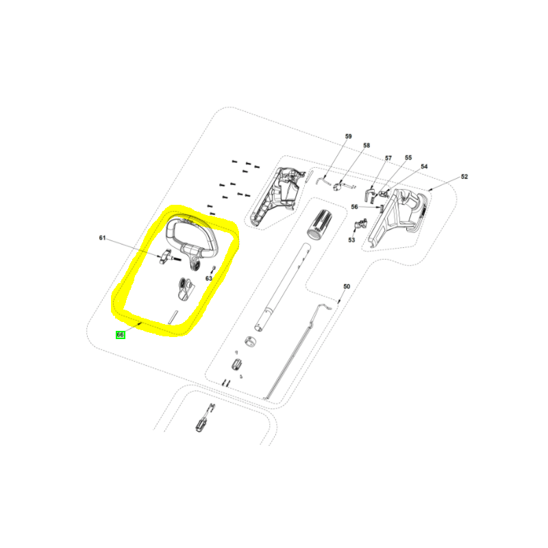 Poignée pour dresse bordure RYOBI RY18EGA-0 Poignée pour dresse bordure RYOBI RY18EGA-0