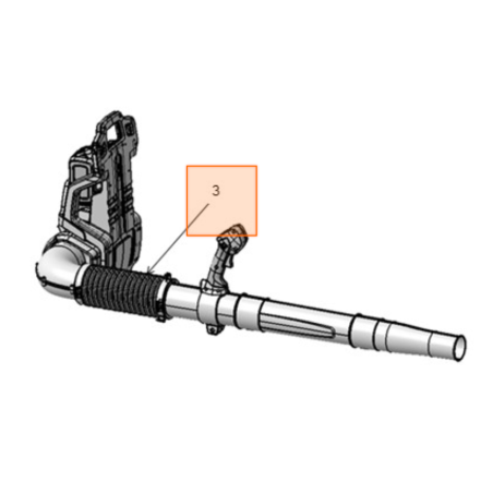 Raccord tuyau 591377917 pour souffleur MC CULLOCH Li58GBP