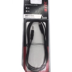 Cordon jack 3,5 mm Mâle - jack 3,5 mm Mâle de longeur 1 métre 50