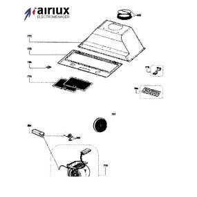Ensemble moteur et clavier hotte AIRLUX HG38