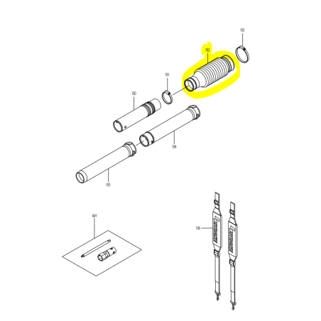 Raccord tuyau 412115-5 pour souffleur DOLMAR PB7600-4