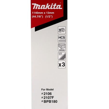 3 rubans pour scie portative MAKITA 2107FK - BPB180